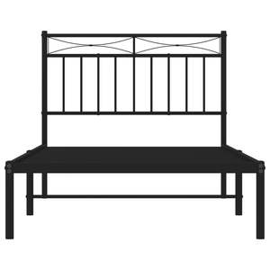 Cadre de lit simple en acier noir thermolaqué – Catégorie de produits : Lits métalliques - Product Image 5