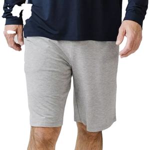 Short de jogging en bambou pour hommes en coton biologique Short de sweat pour hommes en jersey personnalisé Pantalon court avec cordon de serrage pour hommes - Product Image 5