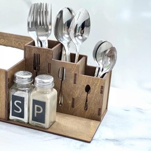 Wooden Spoon Holder Handmade <b>Kitchen</b> Utensil Rest Natural Wood Spoon Stand - Product Image 3
