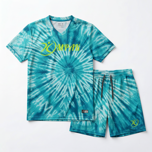 Conjunto de Camiseta y Pantalones Cortos de Voleibol Tribal Sublimados en Verde Menta, Personalizados al por Mayor, Uniformes de Equipo Absorbentes de Sudor, Sublimación Activa OEM - Product Image 1