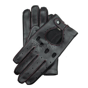 Guantes de Motociclismo de Cuero Genuino con Protección para Pantalla Táctil, de Dedo Completo, a Bajo Precio - Product Image 5