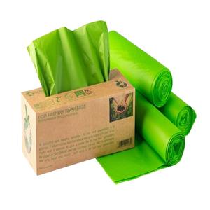 Bolsas de Basura Compostables de Alta Calidad de 30/33 Galones en Rollo, Bolsas de Basura Biodegradables de Almidón de Maíz PLA, Logotipo Personalizado EN13432/BPI - Product Image 4