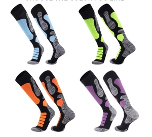 SASPORTS LEAGUE Women's Thick <b>Waterproof</b> Breathable Crew <b>Socks</b> with Bow-Customizable Winter Sport <b>Socks</b> - Product Image 3