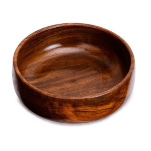 Tazón de Madera Ecológico de Diseño Moderno con Forma de Anillo Personalizado para Ensaladas y Servir Alimentos, Vajilla para Mesa - Product Image 1