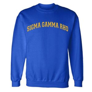 เสื้อสเวตเชิ้ต Sigma Gamma Rho ชื่อเรียกย่อของกลุ่มเพื่อนร่วมชั้นในมหาวิทยาลัย เสื้อฟลีซแบบสั่งทำพิเศษสำหรับชมรมนักศึกษากรีก เสื้อพูลโอเวอร์ลำลอง สตรีทแวร์ แฟชั่น เสื้อผ้า - Product Image 1