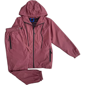 Outdoor Casual Unisex Jogger Set Solid Nylon <b>Tracksuit</b> Customized Windbreaker 2 1 Design Quick Dry Lightweight Summer Hooded - Product Image 1