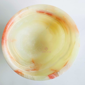 ชามเสิร์ฟหินอ่อนสีเขียวอ่อนแบบมีฐาน ทนไฟ ทันสมัย เหมาะสำหรับห้องครัว ห้องรับประทานอาหาร วิลล่า ห้องนั่งเล่น ตกแต่งผนัง - Product Image 2