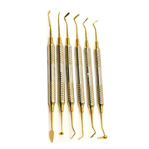 Meilleures ventes 2025 Pk Thomas Ensemble de 5 instruments manuels en acier inoxydable pour la modelage de la cire, outils de sculpture dentaire pour laboratoire dentaire - Product Image 1