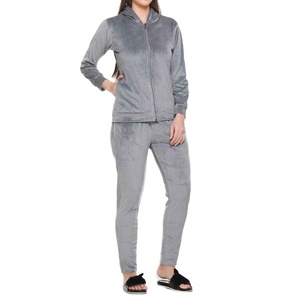 Premium Quality Slim Fitted 2 Piece Set Custom Logo Breathable Comfortable Top Selling <b>Velvet</b> <b>Tracksuits</b> - Product Image 1