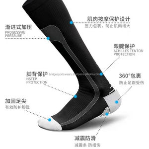 Calcetines Deportivos Personalizados para Hombre, Largos, de Secado Rápido, Compresión de Nailon/Algodón, para Correr - Product Image 4