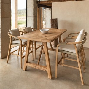 Mesa rectangular Vandana Hexa Neo 160x90 cm en madera de acacia Dubai - Product Image 1