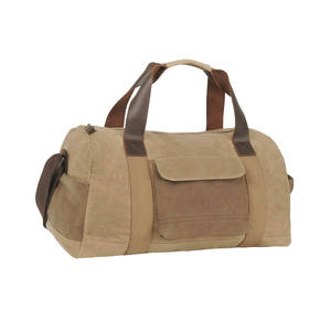 Wholesale <b>Canvas</b> + PU Leather Duffle <b>Bag</b> Custom OEM western style luggage <b>Bag</b> Fashion Letter Unisex Organizer Large Capacity - Product Image 4