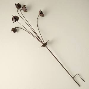 Piquet de jardin rustique en fer galvanisé à poignée spirale, durable, pour aménagement paysager extérieur et support de bordure décoratif - Product Image 4