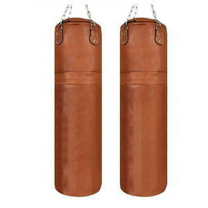 Saco de boxeo de primera calidad, vacío, con cadena, para entrenamiento profesional de Muay Thai y artes marciales en gimnasio. - Product Image 3