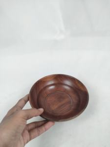 New Style Mango Wooden Serving <b>Bow</b> Round Shape With Natural Color Kitchenware Tabletop Snacks & <b>Soup</b> - Product Image 3