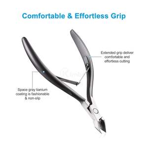 Satin Finish Cuticle Nipper Professional <b>Nail</b> Trimmer for Manicure High Precision Stainless Steel Skin Cutter Pedicure Tool - Product Image 2