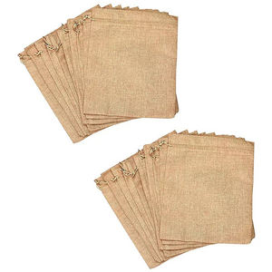 Eco friendly high quality jute gift bag bags <b>drawstring</b> - Product Image 1