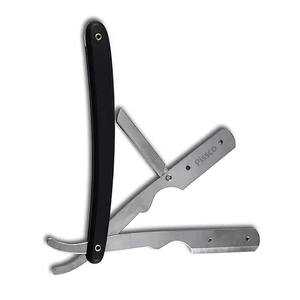 Navaja de barbero, herramientas de barbería, navaja para el cabello con mango de acero inoxidable, navaja de afeitar plegable de filo recto - Product Image 6