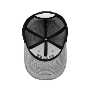 Gorra Trucker Premium Gris Jaspeado con Logotipo Bordado para Hombre, Estructurada, Transpirable, de Malla, para Uso Diario Informal - Product Image 4