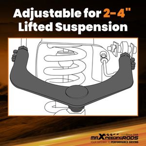 Kits de levage de bras de suspension supérieur pour Chevy Silverado GMC 1500 2007-2018 Tubulaire C33510787 2 4 Bras de suspension - Product Image 4