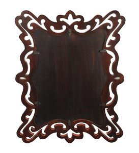 Espejo de Pared Marrón Moderno con Marco Metálico Tallado, Resistente al Agua, Espejo Decorativo Colgante para Sala de Estar o Dormitorio - Product Image 3