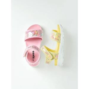 Sandalias Planas de Verano OZKIZ para Niñas de 2 a 7 Años, Estilo Coreano, Punta Abierta, Transpirables, con Flores, Venta al Por Mayor, Moda Infantil - Product Image 1