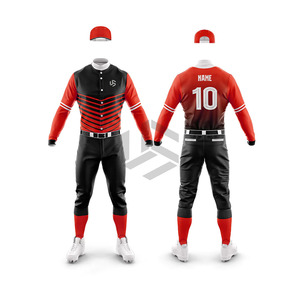 New Arrival High Quality 100% Polyester <b>Baseball</b> & Softball Uniform Custom Made Breathable Quick Dry Plus Size Available - Product Image 4