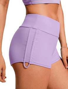 Últimos Shorts de Baño de Cintura Alta para Mujer, Novedad, Parte Inferior de Traje de Baño con Lateral Fruncido Ajustable y Transpirable - Product Image 6
