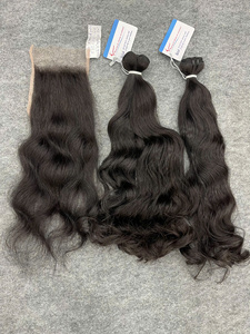 Top Selling Raw Natural Wavy Weave Luminous Texture Tangle Free Minimum Shedding Ready To Ship 100% Vietnamese Human Hair - Product Image 2