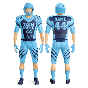 Adult American Football Uniform Custom Printed Sublimation Gridiron Jersey Pants Set Half Team Name Bulk Teamwear Sportswear - Product Image 1