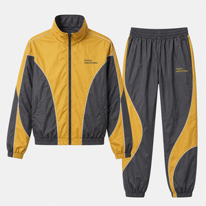 Midweight Nylon/Cotton Hooded Solid Casual <b>Wind</b> <b>Breaker</b> Women Suits Outdoor 2 Piece Set Custom Logo Waterproof Tracksuits - Product Image 5