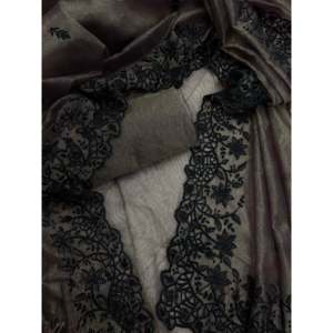 <b>Beautiful</b> Thread Embroidery Work Party Wear Saree Other Ethnic Accessories - Product Image 6