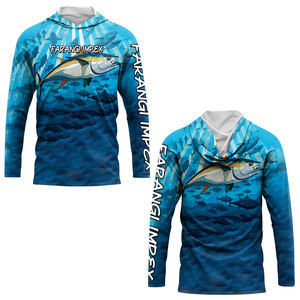 Camisetas con Capucha y Protección Facial UPF 50+ para Pesca de Atún, Personalizadas, de Manga Larga, Secado Rápido, Transpirables, Protección UV - Product Image 2