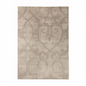 Tapis en laine damassé délavé écologique antidérapant au design moderne pour salon, chambre et intérieurs d'hôtels - Product Image 1