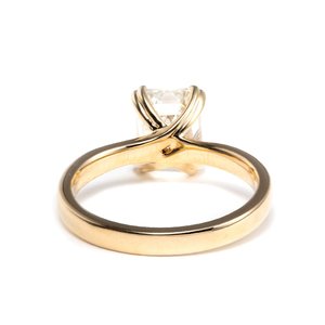 Bague de fiançailles en diamant de laboratoire de 2,5 carats pour femmes, certifiée IGI, style vintage solitaire, bague de mariage - Product Image 5