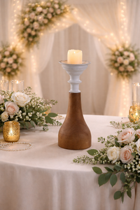 Elegante Portavelas de Madera Diseñado para Complementar Interiores Modernos con la Belleza del Acabado en Madera Natural - Product Image 6