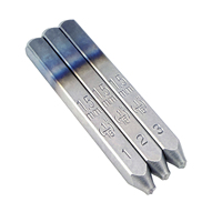 Jeu de poinçons numériques en acier de qualité industrielle 1,5 mm (1/16 pouce) 0-9, 9 pièces, 6 As 9 Cr-V 6150 HRC 58-62, pour marquage VIN, OEM/ODM, Taïwan