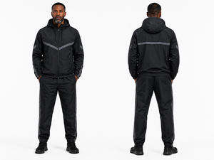 <b>Mens</b> Winter Long <b>Pullover</b> Waterproof Windproof Lightweight Nylon Eco-Friendly Windbreaker <b>Jacket</b> Hooded Quick Dry Sportswear - Product Image 3