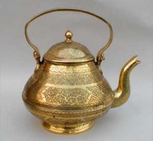 Bouilloire à eau froide classique en métal faite à la main sans BPA 1L-2L avec couvercle en bambou - Product Image 3