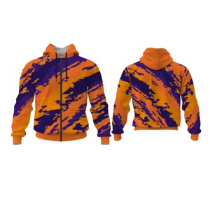 High Quality Sublimation Zip Up <b>Hoodie</b> Custom Design <b>Polyester</b> <b>Hoodie</b> - Product Image 5