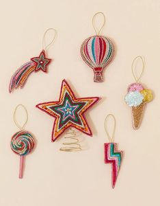 Juego de Adornos Navideños Hechos a Mano con Cuentas - Product Image 4