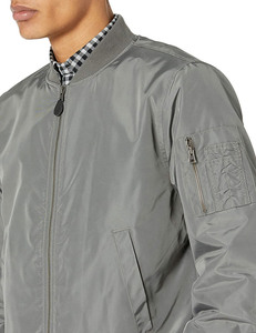 Veste bomber pour homme de qualité supérieure, streetwear, broderie, logo personnalisé, fermeture éclair, surdimensionnée, imperméable, veste bomber vintage pour homme - Product Image 5