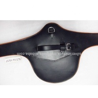 Sangle de dressage en cuir véritable, taille personnalisée, produit équestre disponible en noir, marron, fauve, châtain, havana