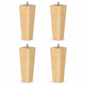 Pieds de meubles en bois, base de table rectangulaire en bois massif, design moderne, installation facile, utilisation à domicile ou au bureau, pied de canapé en bois massif - Product Image 1