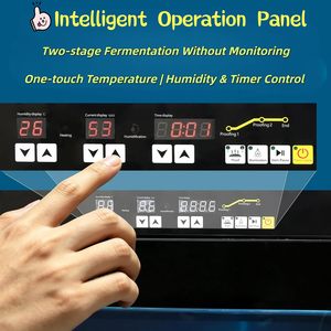 Armoire de fermentation professionnelle pour pain, machine à fermenter la pâte de 280 L avec contrôle de la température et de l'humidité, 8 compartiments pleine grandeur 18 x 26 po - Product Image 5