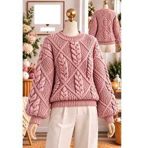Pulls 100% acrylique ou coton, calibre 12, pour femmes, très tendance, style décontracté, pour la saison hivernale, fournisseur du Bangladesh. - Product Image 5