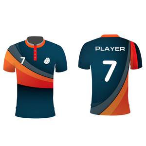 เสื้อฟุตบอลสั้นพิมพ์ลายตามสั่ง 100% โพลีเอสเตอร์ ระบายเหงื่อ แห้งเร็ว เย็นสบาย ระบายอากาศได้ดี น้ำหนักเบา ยืดได้ 4 ทิศทาง ป้องกัน - Product Image 3