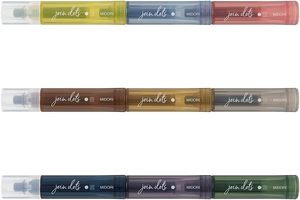 GANRAKU MIDORI Join <b>Dots</b> 3 Color Connected Pen Set Grayish Tone Japanese Water Based <b>Journal</b> Planner Pen 3 Pack - Product Image 6