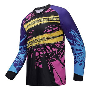 Custom Motocross Racing <b>Jersey</b> Breathable Mesh Quick Dry Polyester Nylon <b>Long</b> <b>Sleeve</b> Downhill <b>Cycling</b> <b>Jersey</b> for Unisex Adults - Product Image 3