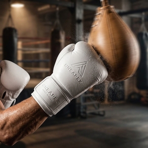 Boxing <b>Gloves</b> White Professional Training Fight <b>Gloves</b> Padded Boxing Custom Logo OEM Wholesale <b>Sports</b> <b>Glove</b> - Product Image 5